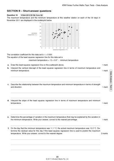 VCE Further Maths Units 3&4 Topic Tests - ATAR Notes - Free shipping on Sns-Brigh10