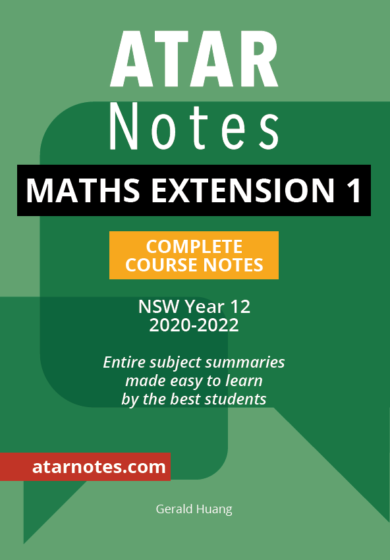 HSC Year 12 Mathematics Extension 1 Notes