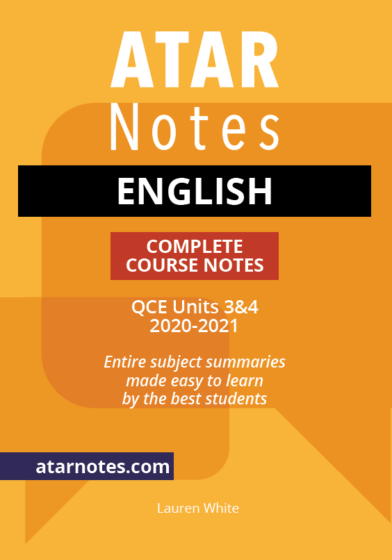 QCE English Units 3&4 Notes