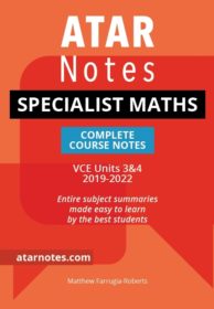 vce specialist maths notes
