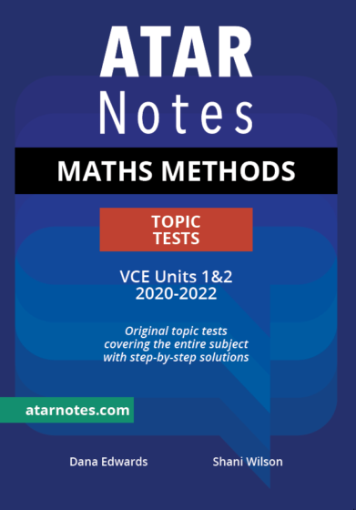VCE Maths Methods Units 1&2 Topic Tests