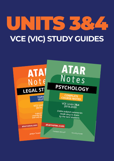 VCE Units 3&4 Study Guides