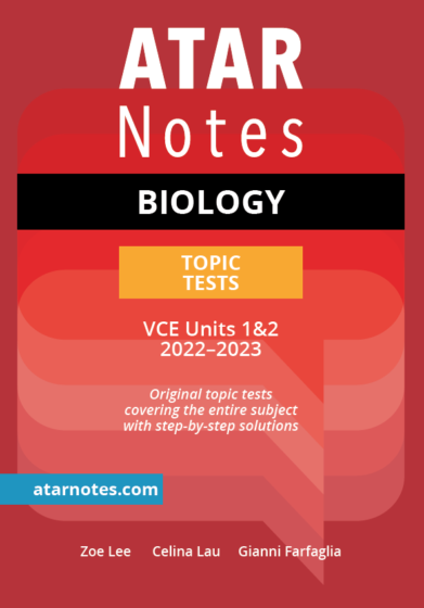 VCE Biology Units 1&2 Topic Tests Cover